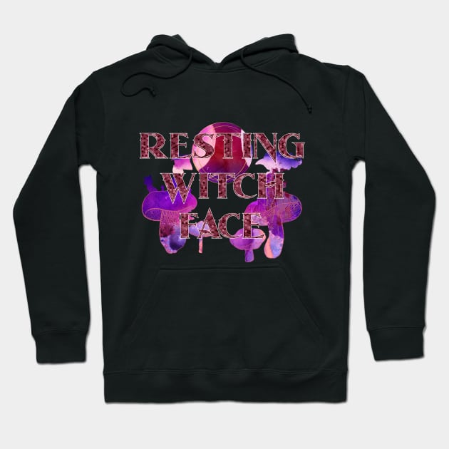 Witchy Puns - Resting Witch Face Hoodie by Knight and Moon